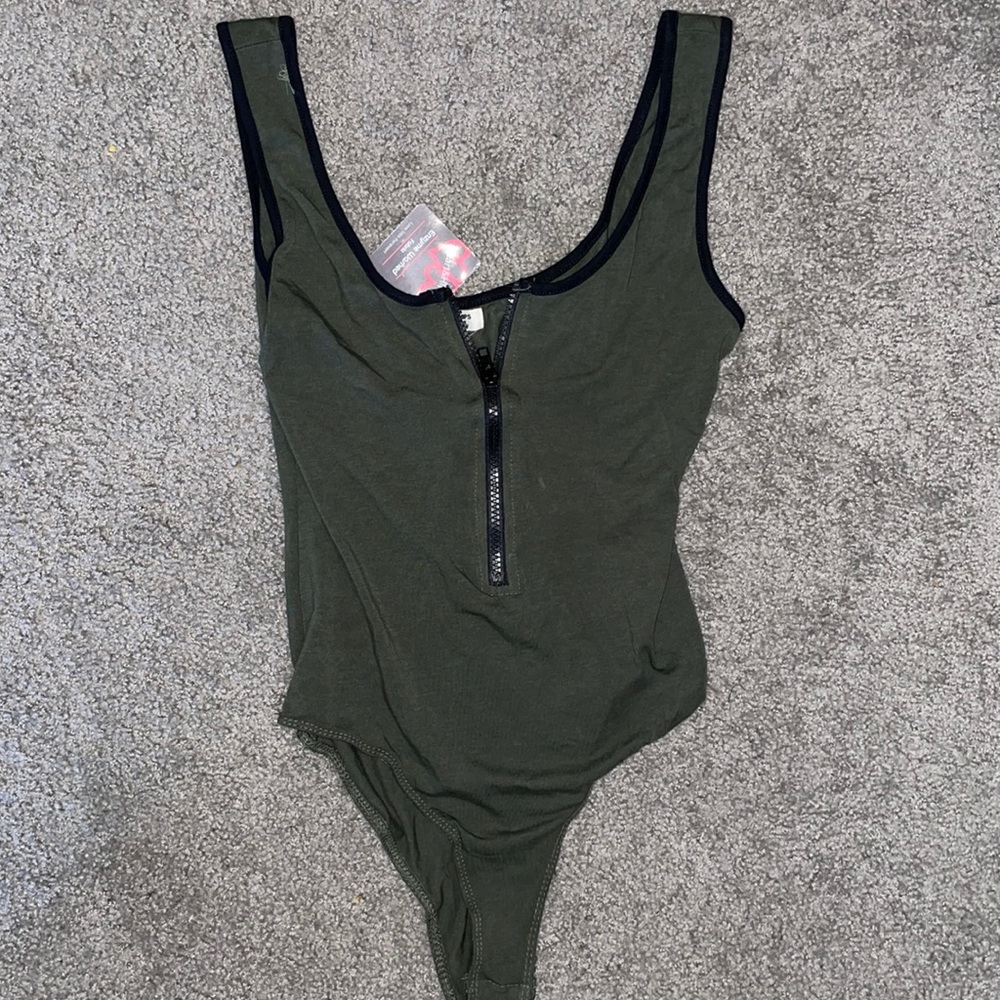 NWT FN olive bodysuit
